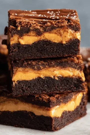Peanut Butter Stuffed Brownies