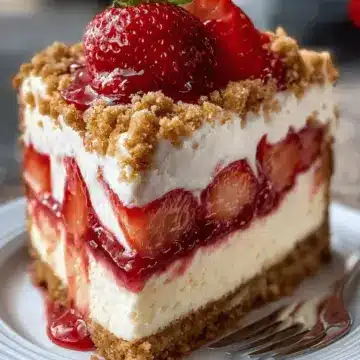 Strawberry Crunch Cheesecake Recipe