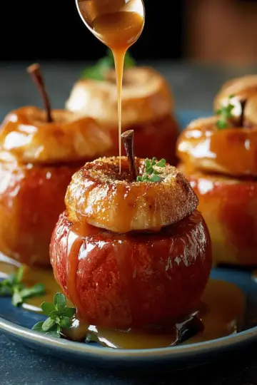 Caramel-Stuffed Bloomin’ Apples