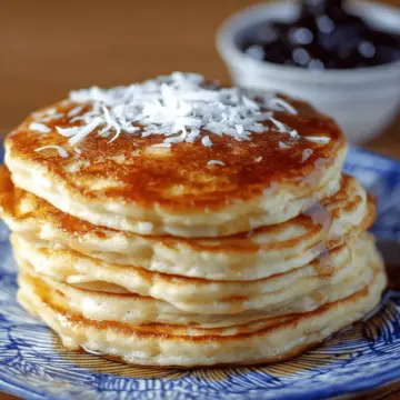 coconut cream pancakes