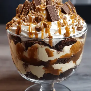 Caramel Cheesecake Brownie Trifle Delight