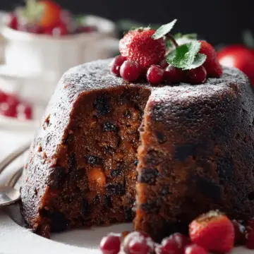Traditional Christmas pudding