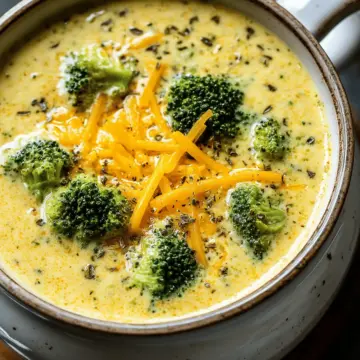 Crockpot Broccoli Cheese Soup