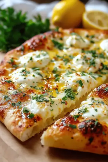 Zesty Lemon Mozzarella Pizza