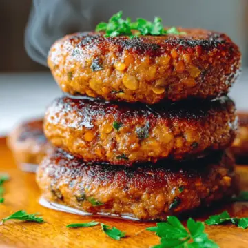 Maple & Lentil Vegan Sausage Patties