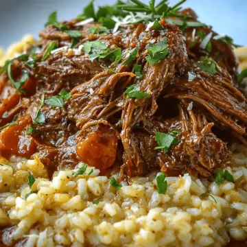 Italian Pot Roast & Parmesan Risotto