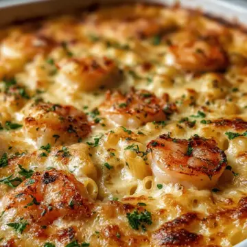Shrimp Scampi Pasta Bake