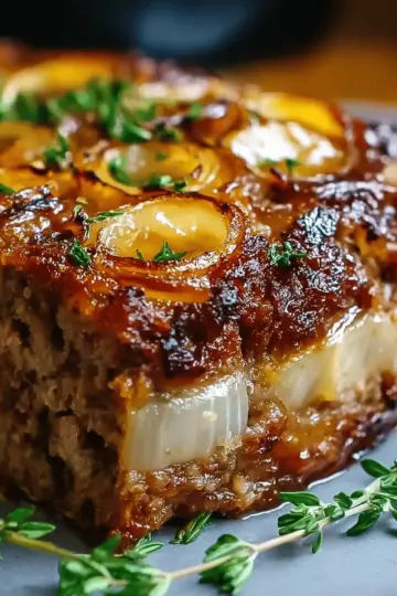 French Onion Meatloaf