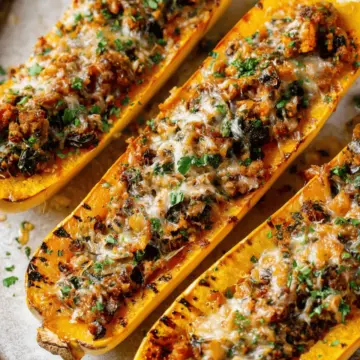Stuffed Delicata Squash (Vegetarian)