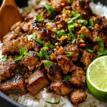Ginger Lime Pork with Coconut Rice