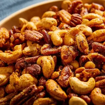 Sweet, Salty, Spicy Party Nuts
