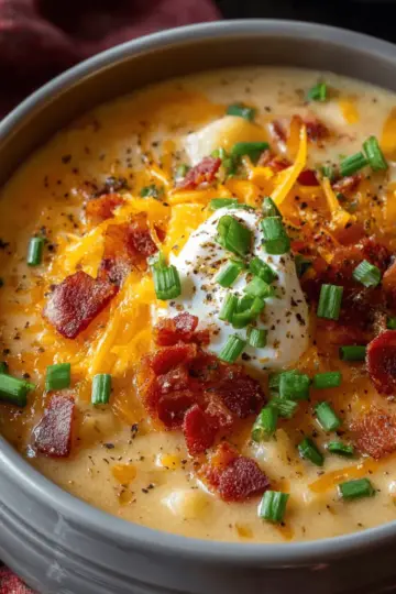 Comforting Loaded Baked Potato Soup
