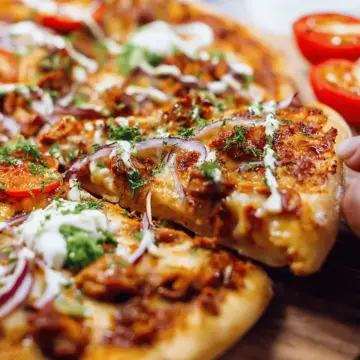 Pizza met kip