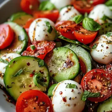 Cucumber Caprese Salad