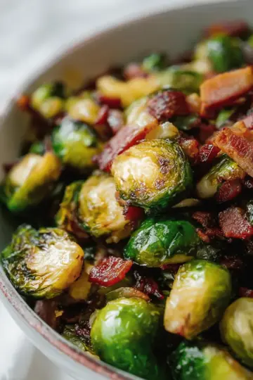 30-Minute Stovetop Maple Bacon Brussels Sprouts