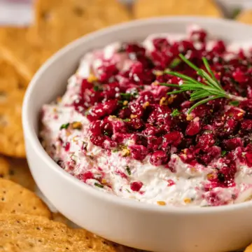Cranberry Jalapeño Cream Cheese Dip