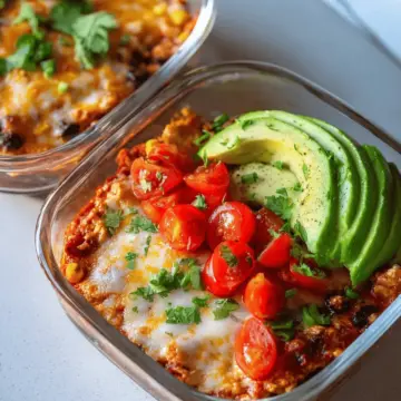 High-Protein Chicken Cottage Cheese Enchilada Bowls