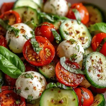 Cucumber Caprese Salad