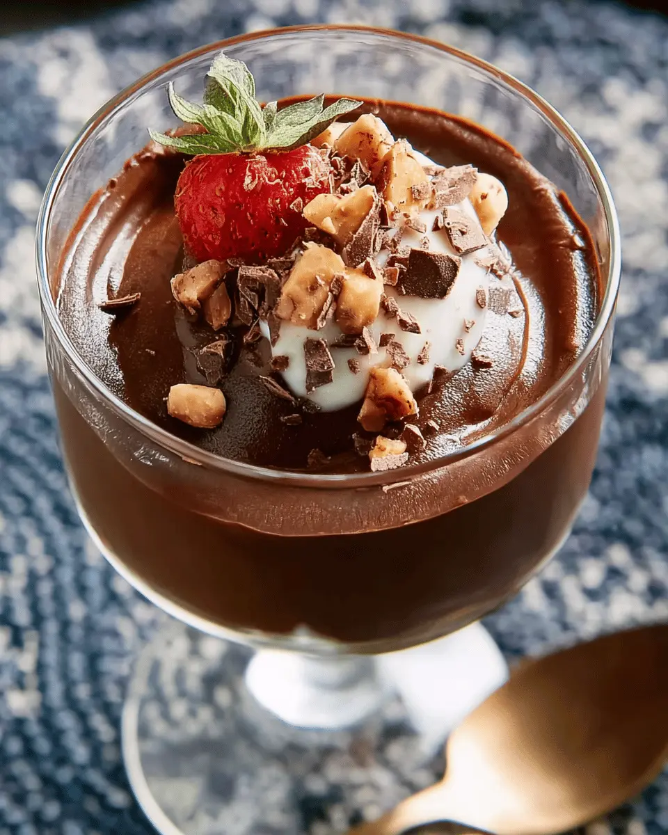 healthy chocolate pudding