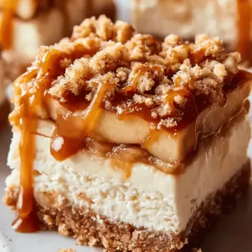 Caramel Apple Cheesecake Bars