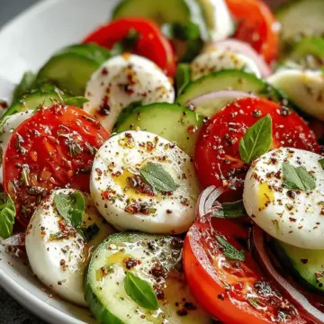 Cucumber Caprese Salad