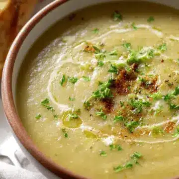 Slow Cooker Potato Leek Soup