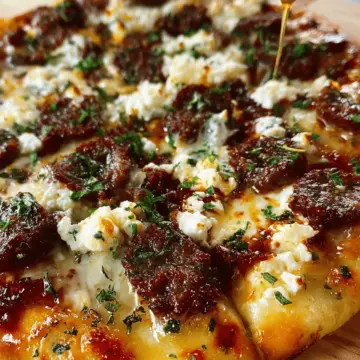 Sausage Ricotta Honey Hot Pizza