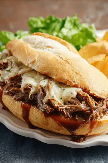 Slow-Cooker Drip Beef Sandwiches