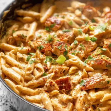 One Pot Creamy Cajun Chicken Pasta