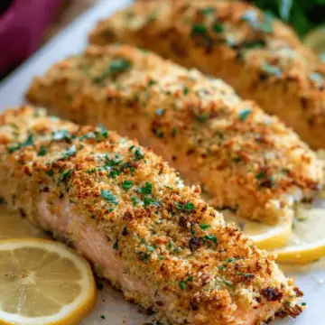 Baked Parmesan Crusted Salmon
