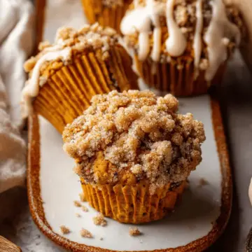 Pumpkin Crumb Cake Muffins