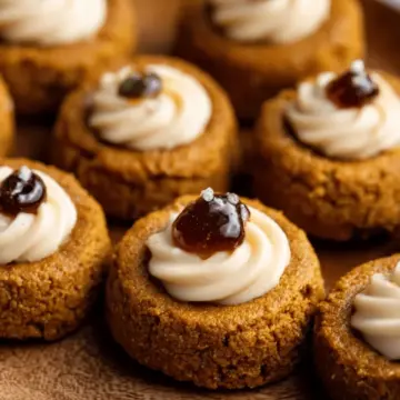Pumpkin Cheesecake Thumbprints