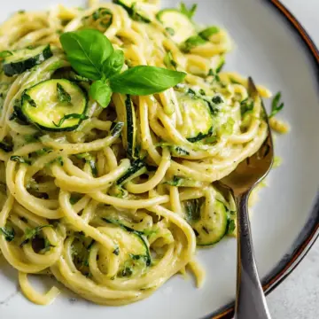 Easy Creamy Zucchini Pasta Sauce