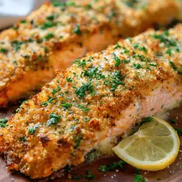 Baked Parmesan Crusted Salmon