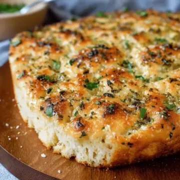 Garlic Parmesan Focaccia Bread