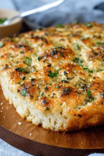 Garlic Parmesan Focaccia Bread