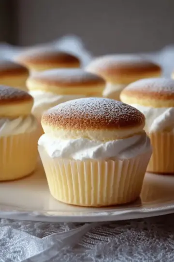 Japanese Cotton Cheesecake Cupcakes