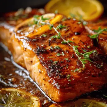 Crispy Honey Orange Glazed Salmon