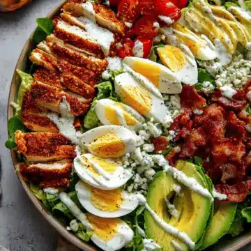 Crispy Chicken Cobb Salad with Garlic Ranch