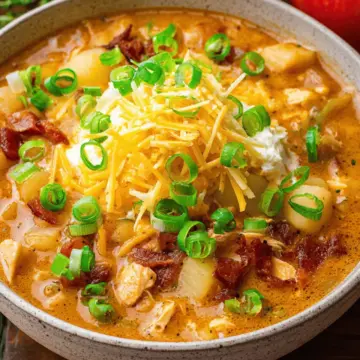 Apple and Cheddar Chicken Chili
