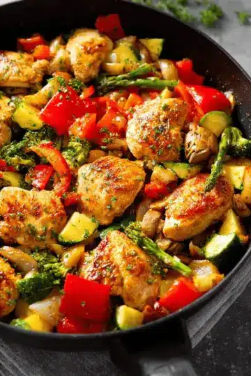 Chicken and Vegetables Skillet