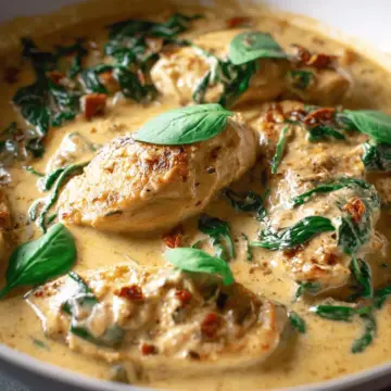 One-Pan Creamy Chicken and Spinach