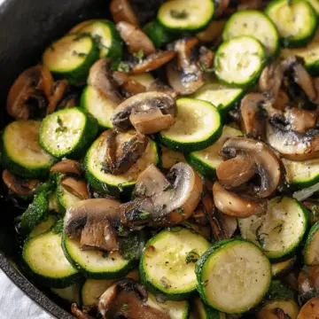 Quick Sautéed Zucchini and Mushrooms