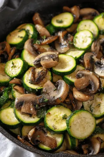 Quick Sautéed Zucchini and Mushrooms