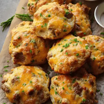 Cheesy Sausage Biscuits