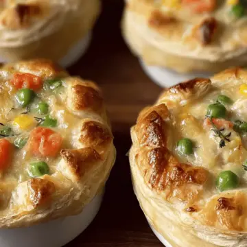 4 Ingredient Mini Chicken Pot Pies