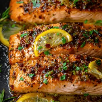 Honey Garlic Butter Baked Salmon