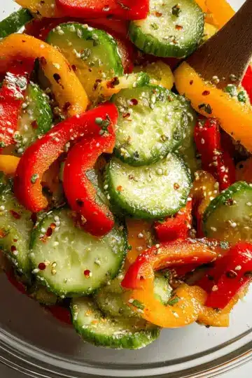 Cucumber and Bell Pepper Salad