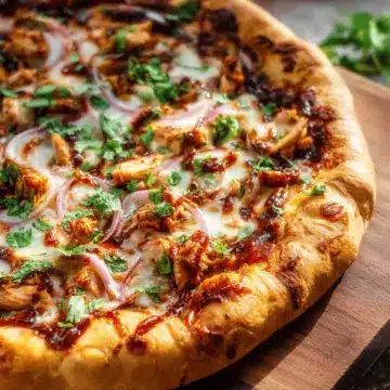 Homemade BBQ Chicken Pizza