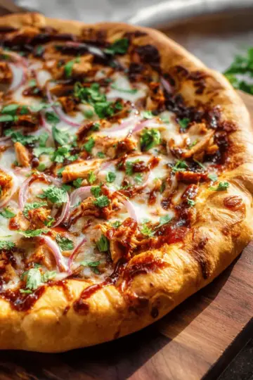 Homemade BBQ Chicken Pizza